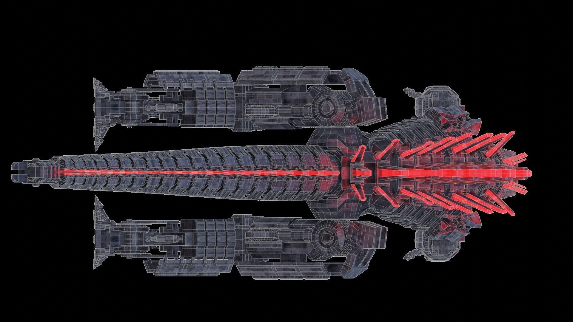 Mechagodzilla armored dinosaur 3D model_25