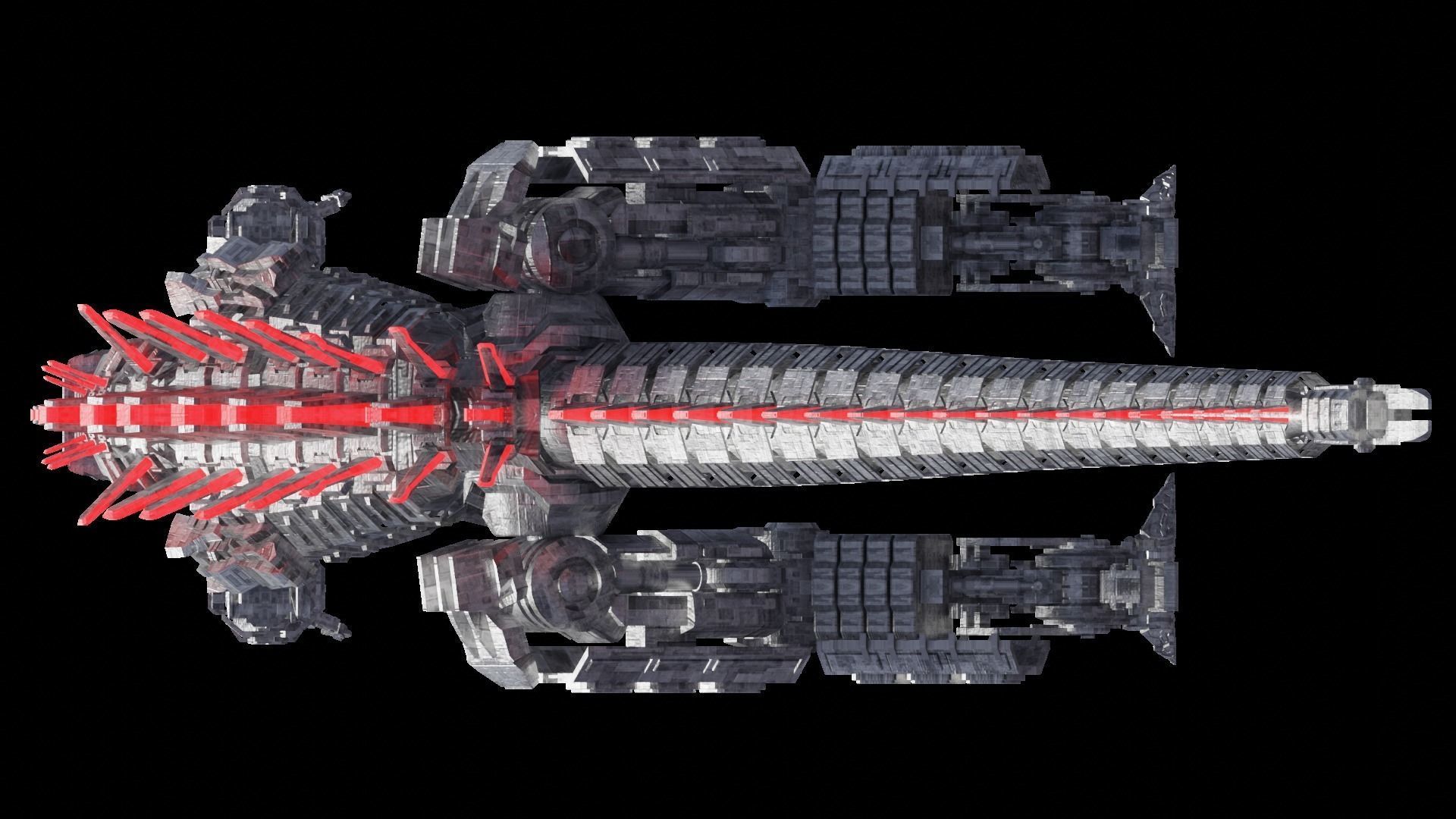 Mechagodzilla armored dinosaur 3D model_5