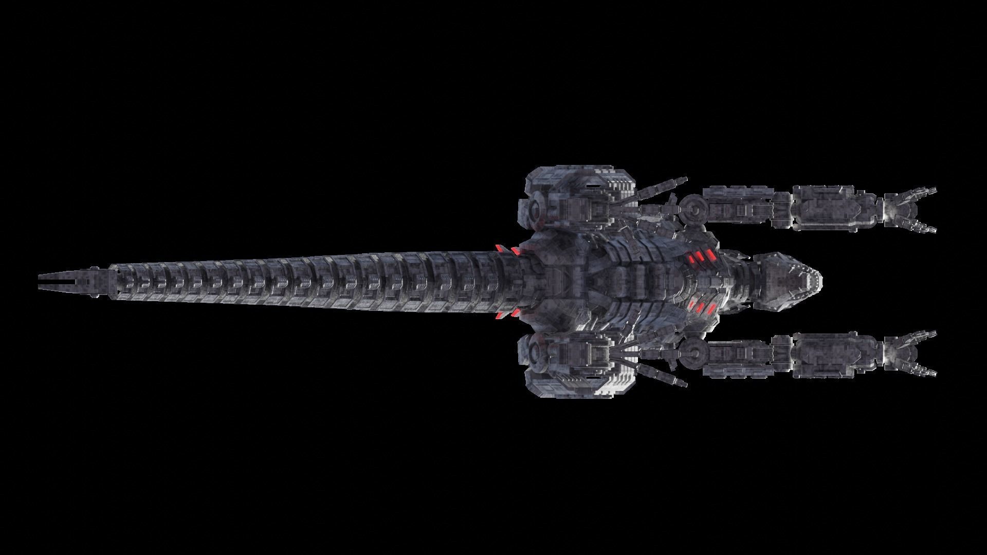 Mechagodzilla armored dinosaur 3D model_8