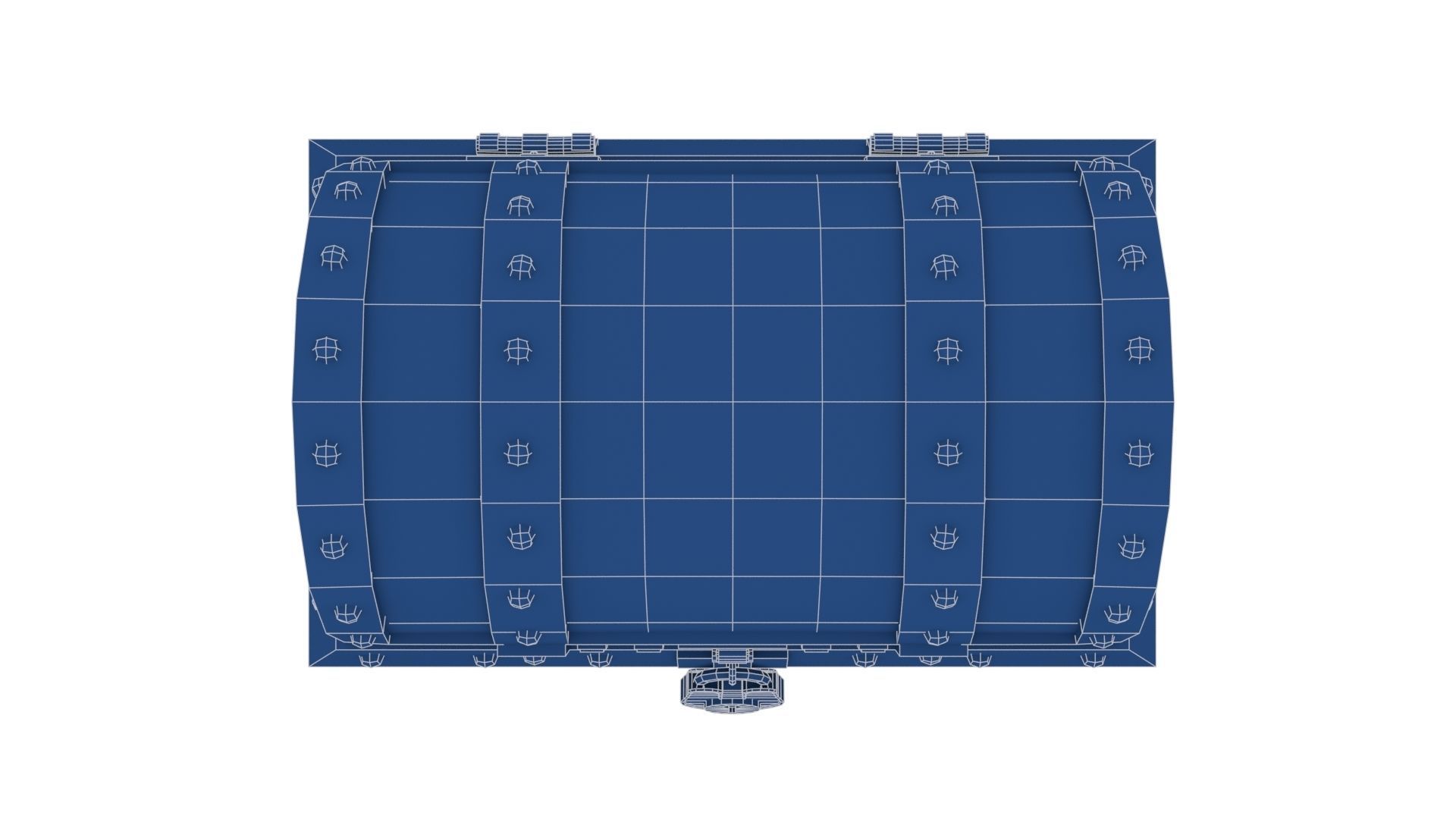 Old Pirate Chest Low-poly 3D model_24