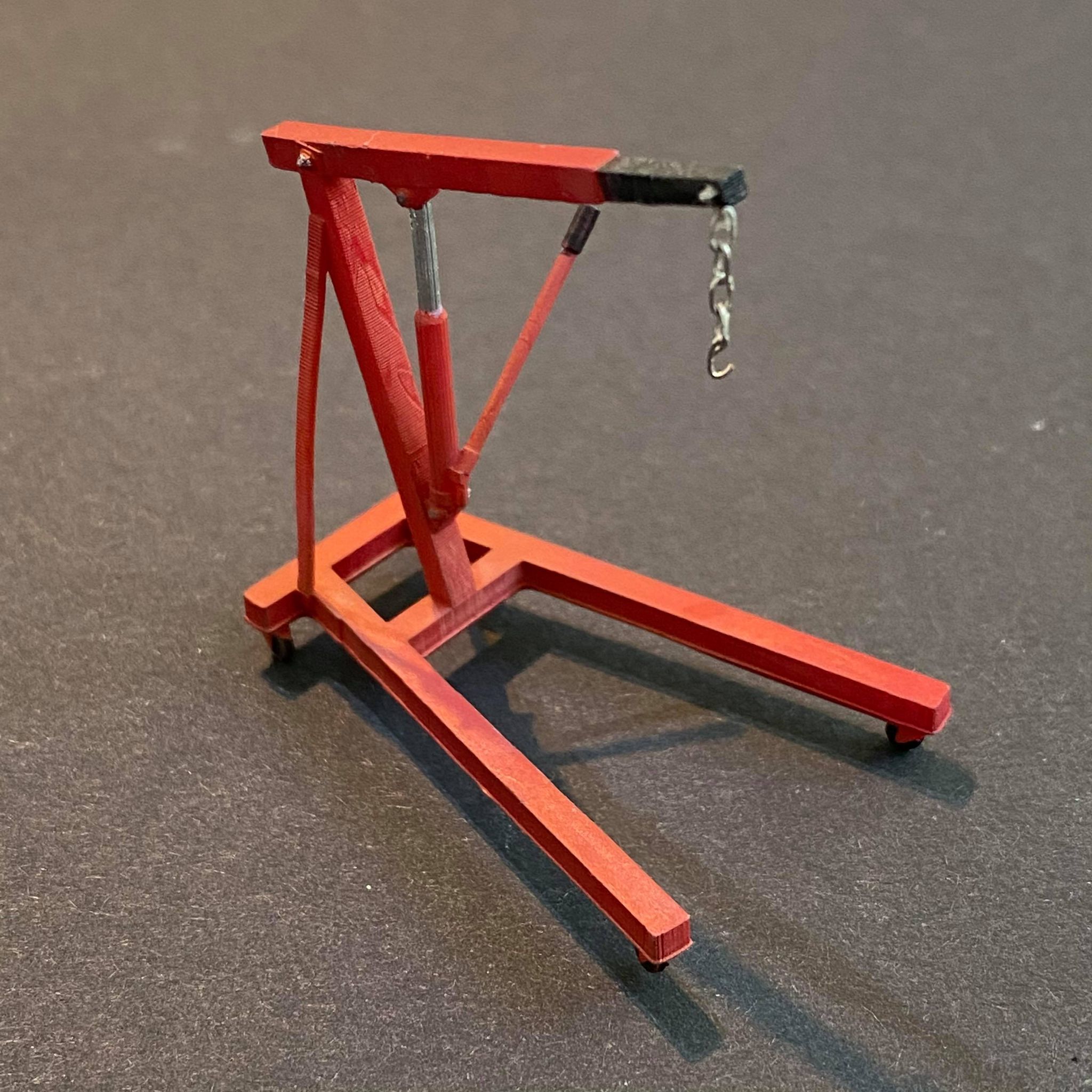 ENGINE HOIST 1-43 7MM SCALE O GAUGE MODEL RAILWAY BUILDING 3D print model_1