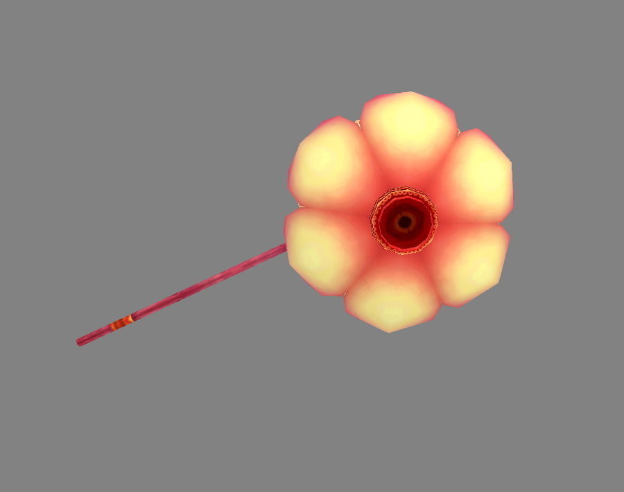 Festive lantern - Lotus Paper Lantern - Candle Low-poly 3D model_3