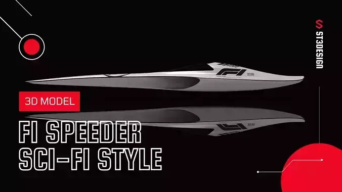 F1 speeder sci-fi style