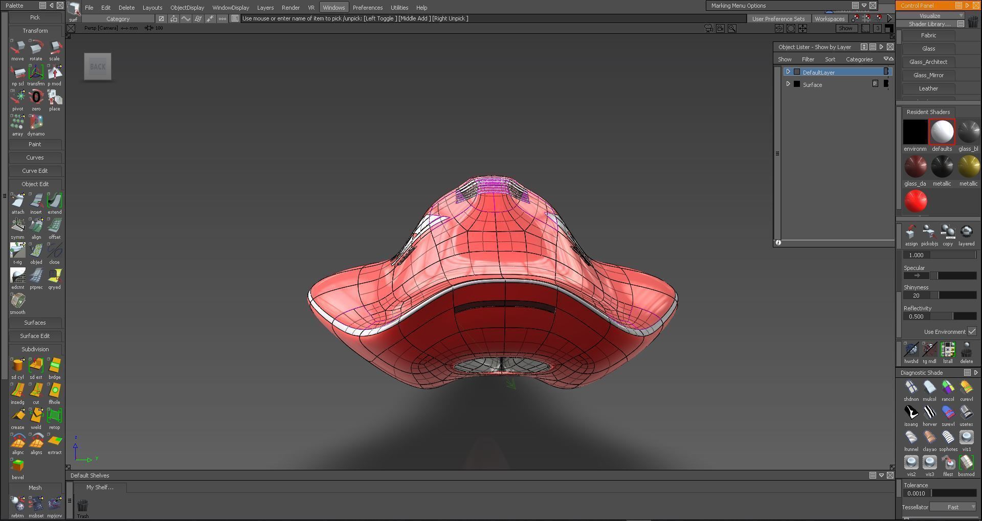 F1 speeder sci-fi style Low-poly 3D model_12