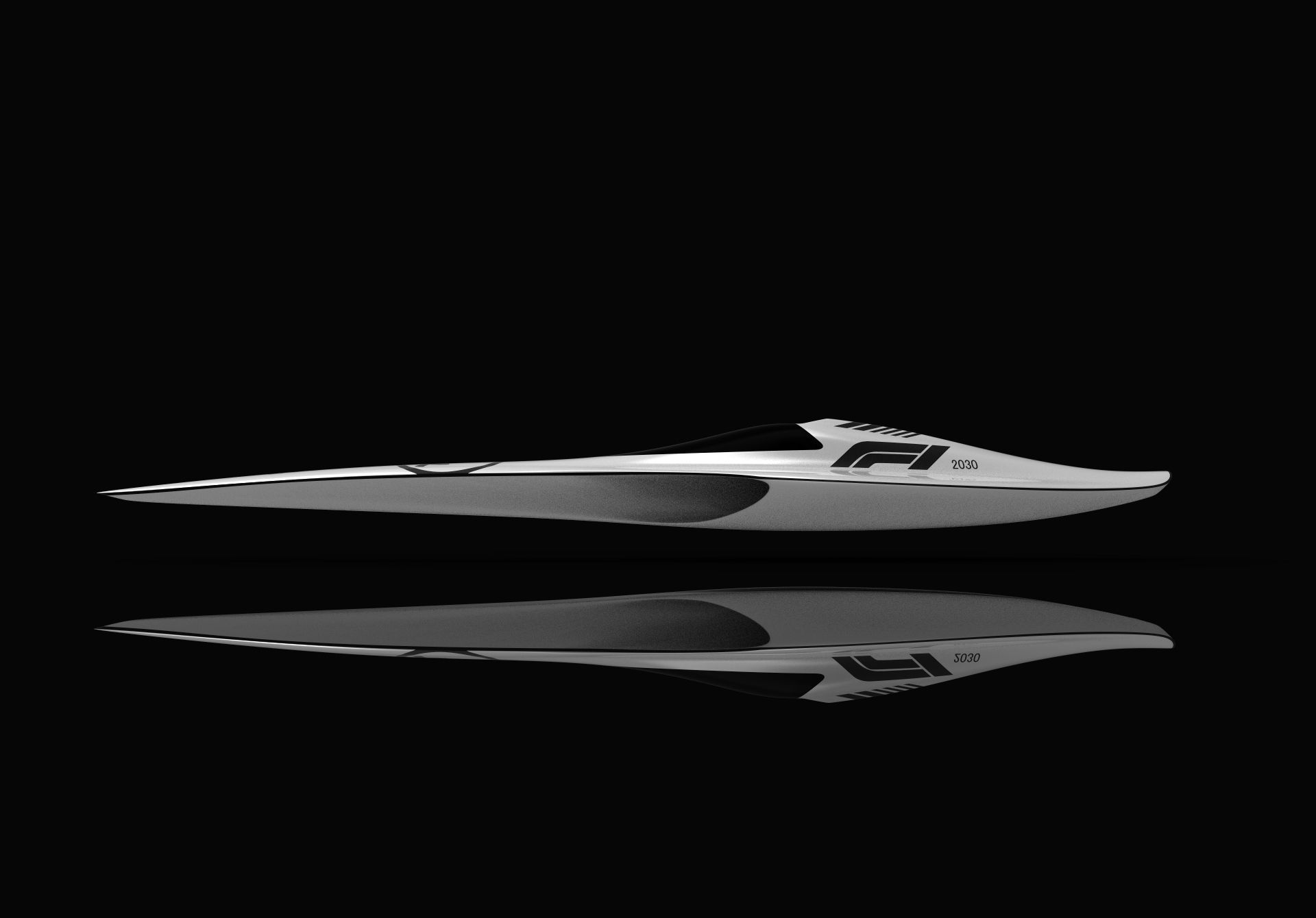 F1 speeder sci-fi style Low-poly 3D model_7