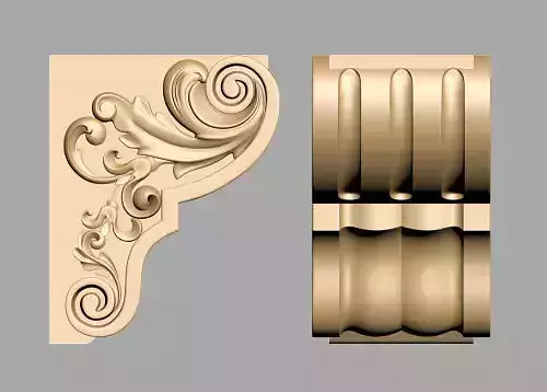 Carved Decor 3D model