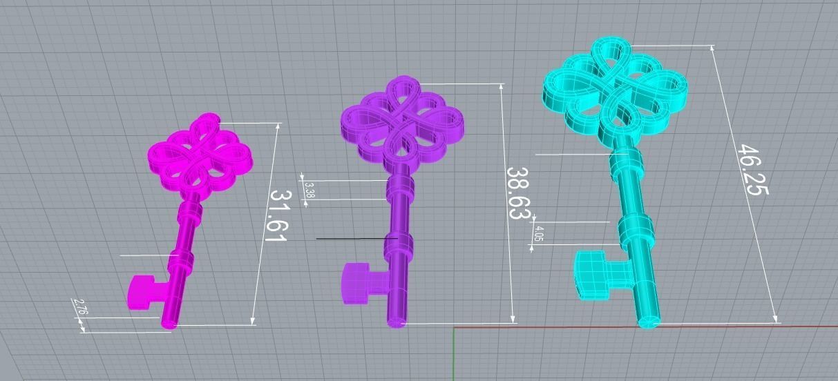 210319 Pendant key tiff 3D print model_7