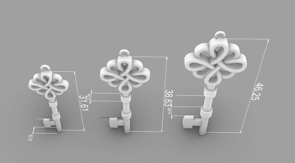 210319 Pendant key tiff 3D print model_14
