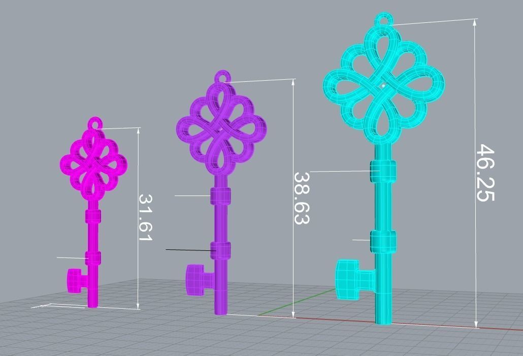 210319 Pendant key tiff 3D print model_8