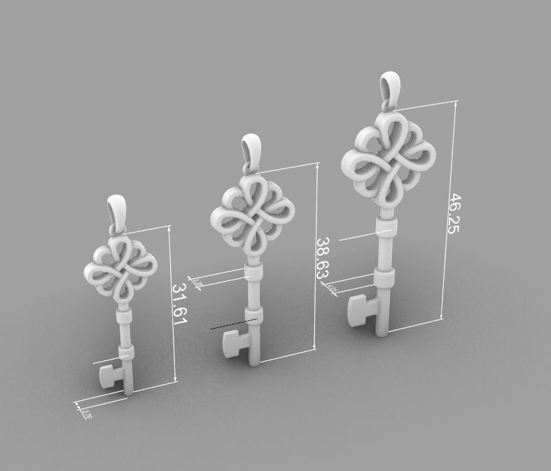 210319 Pendant key tiff 3D print model_15