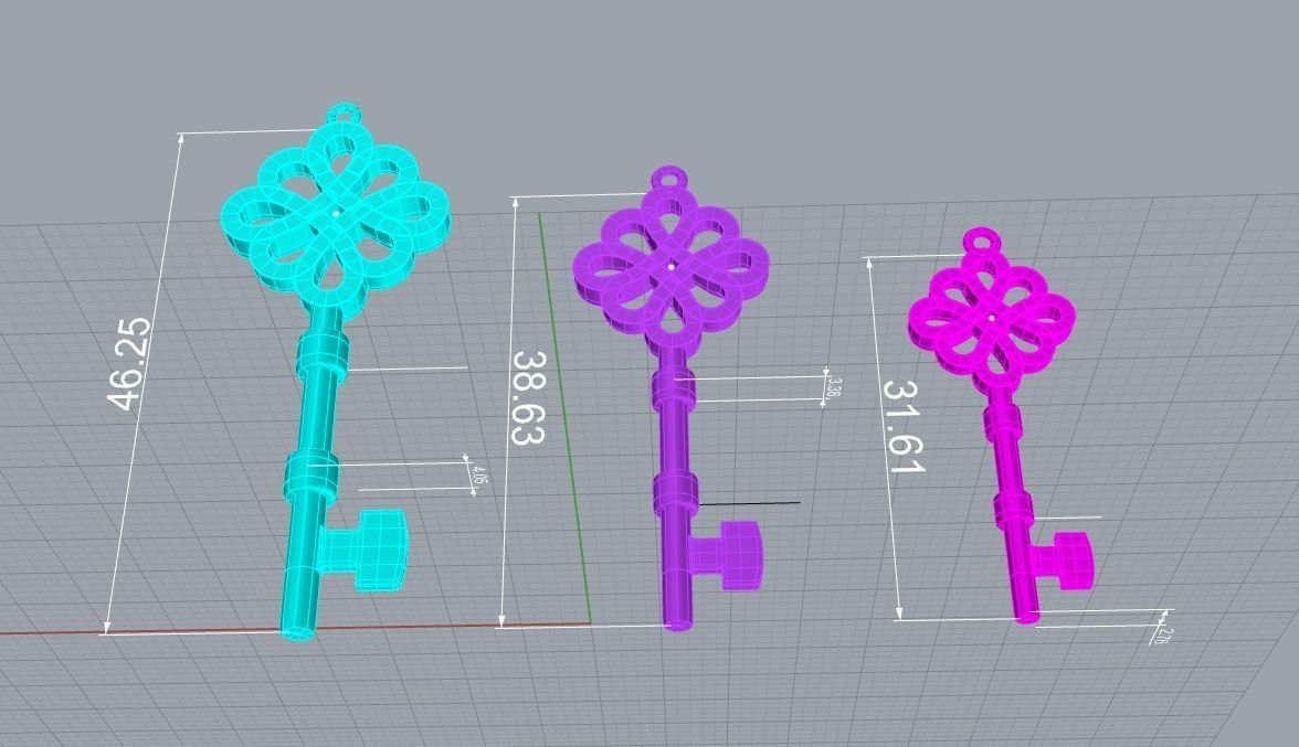 210319 Pendant key tiff 3D print model_4