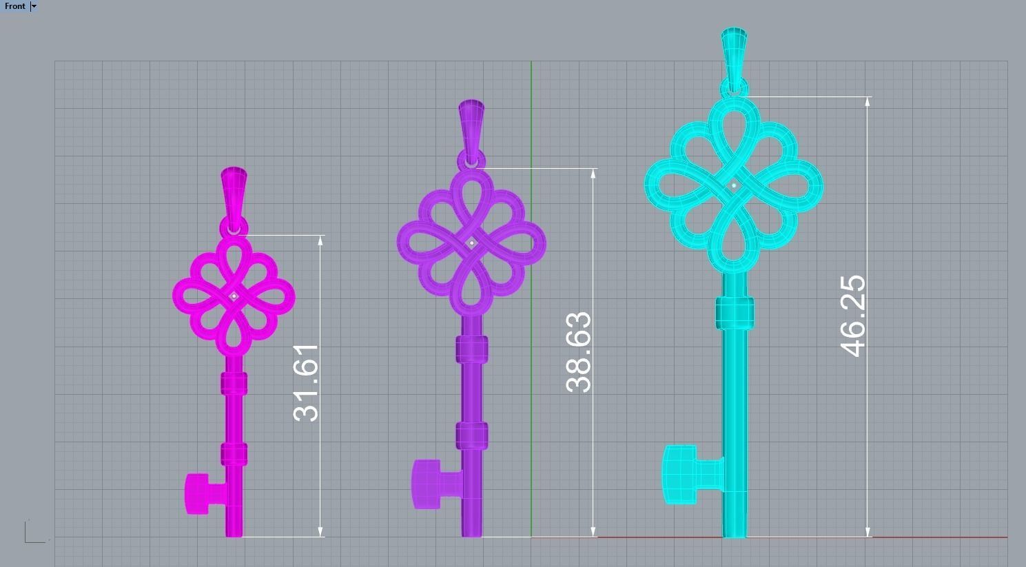 210319 Pendant key tiff 3D print model_12