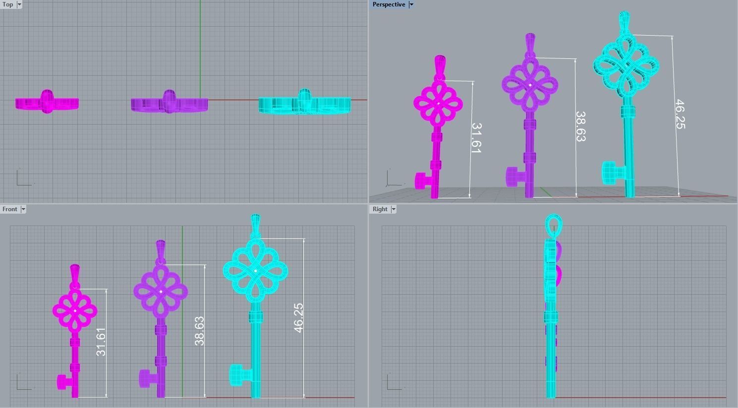 210319 Pendant key tiff 3D print model_11