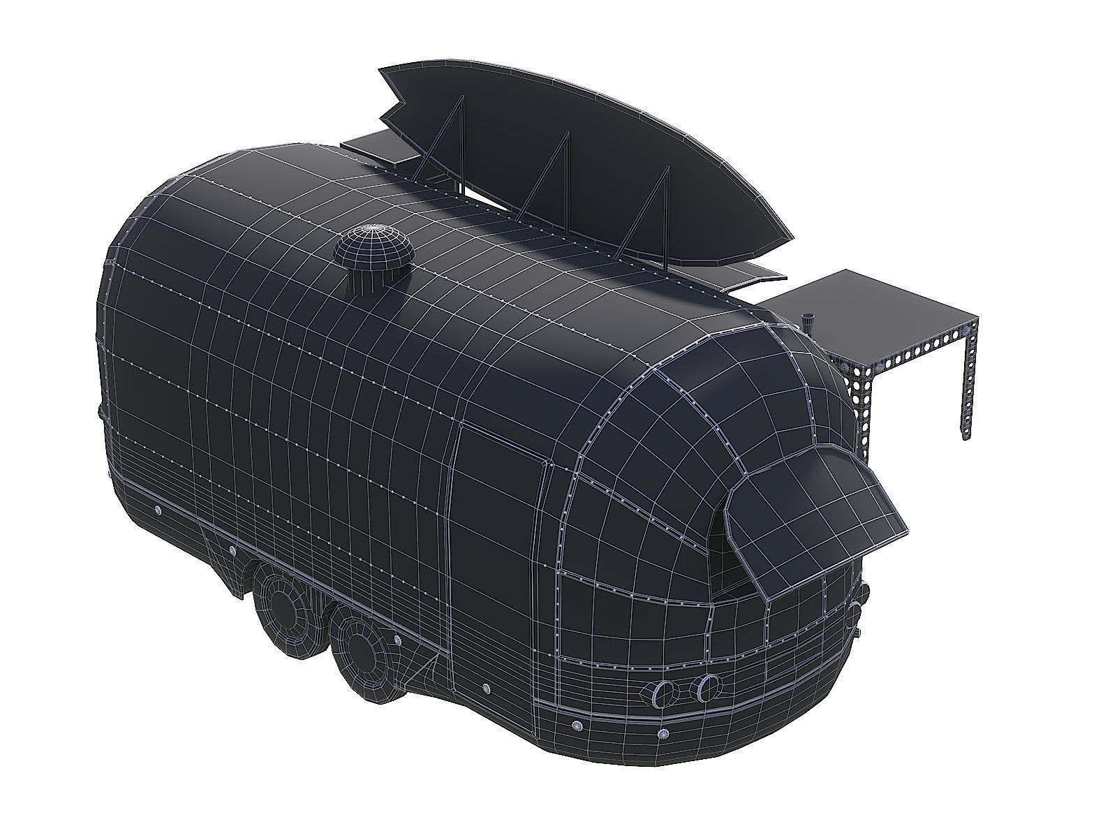 Street cafe module 3D model_5