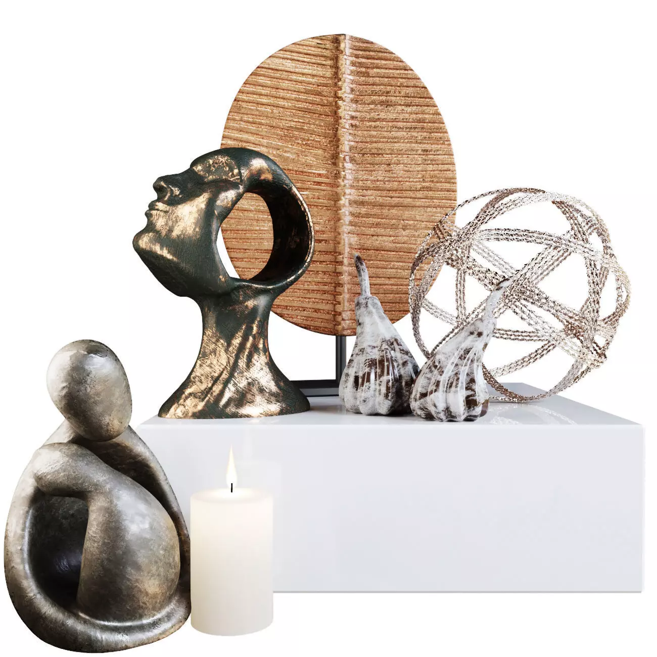 Decorative set 41 3D model_0