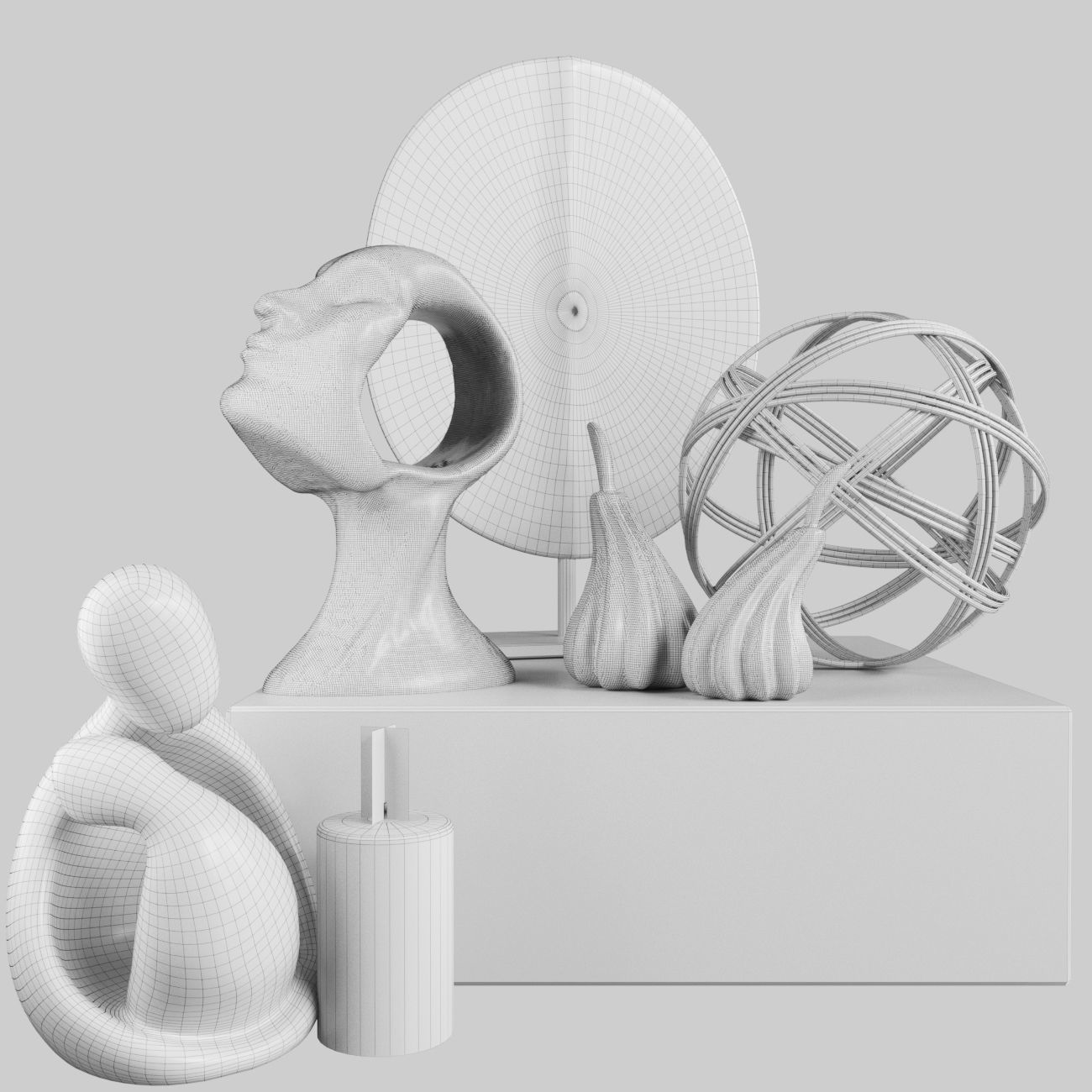 Decorative set 41 3D model_1