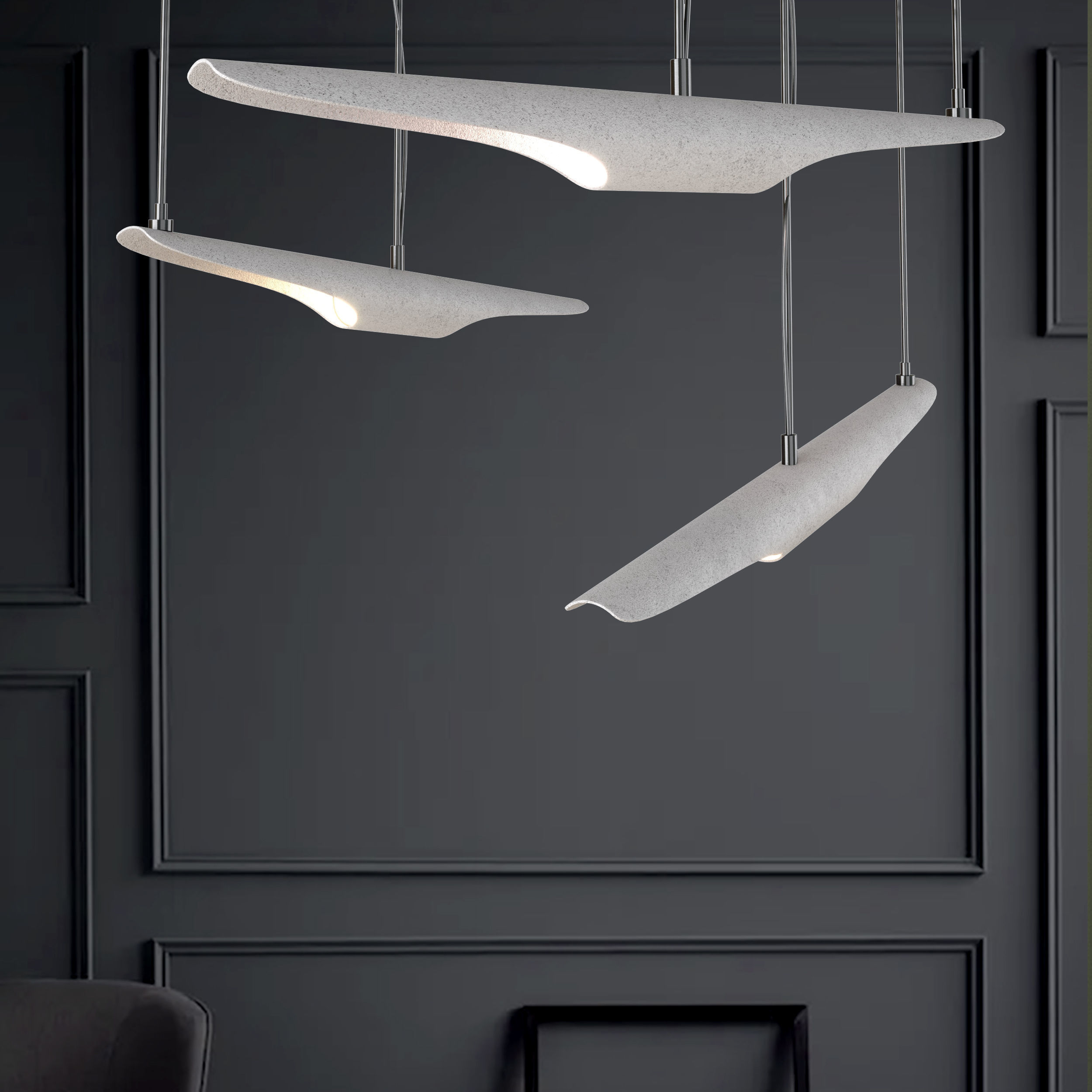 Coltrane pendant light Low-poly 3D model_3