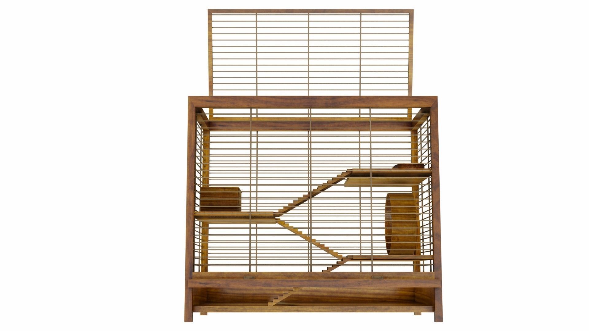 Hamster cage 3D model_8