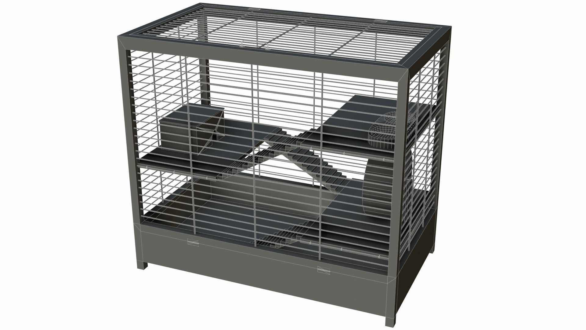 Hamster cage 3D model_14
