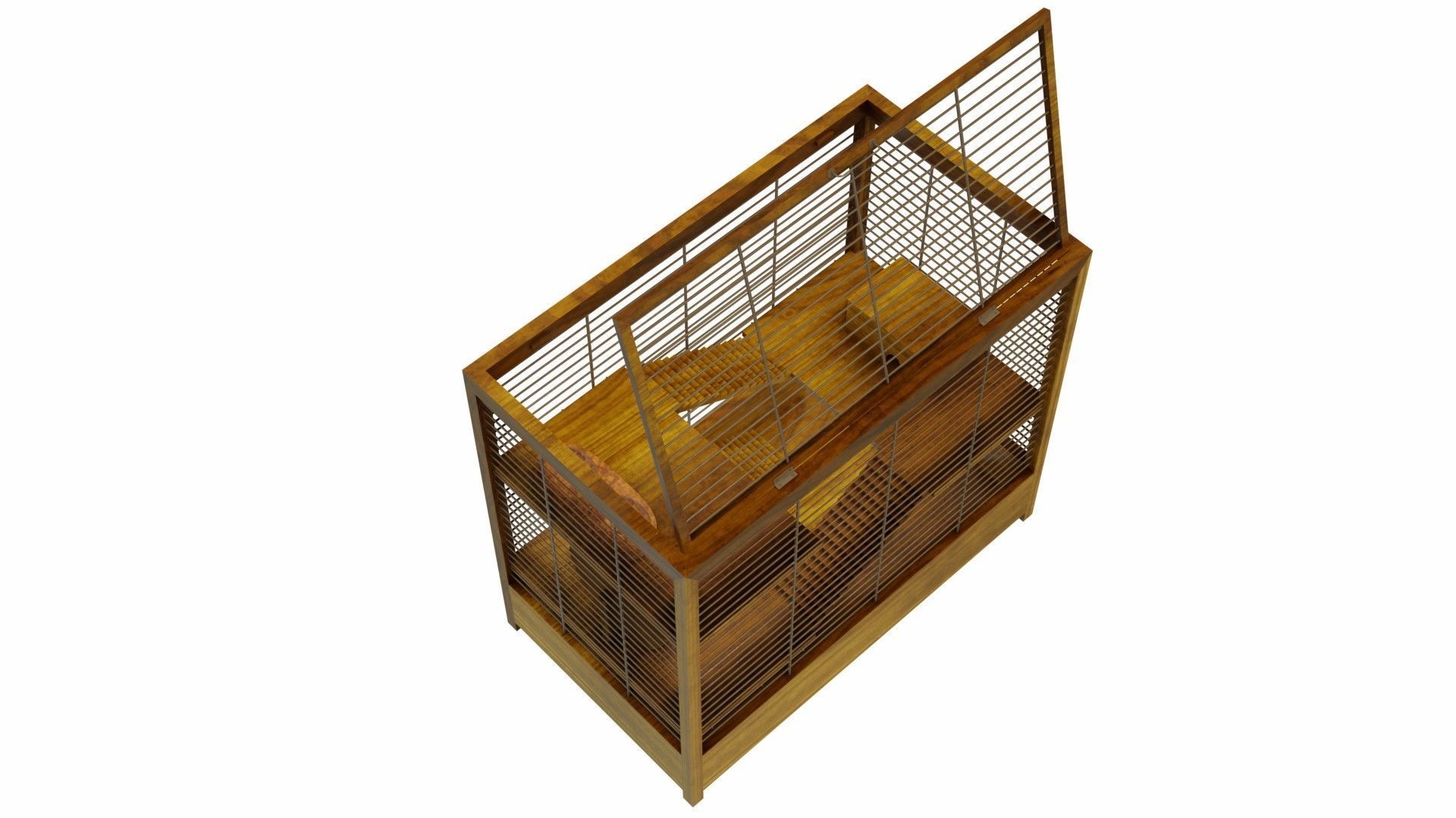 Hamster cage 3D model_7