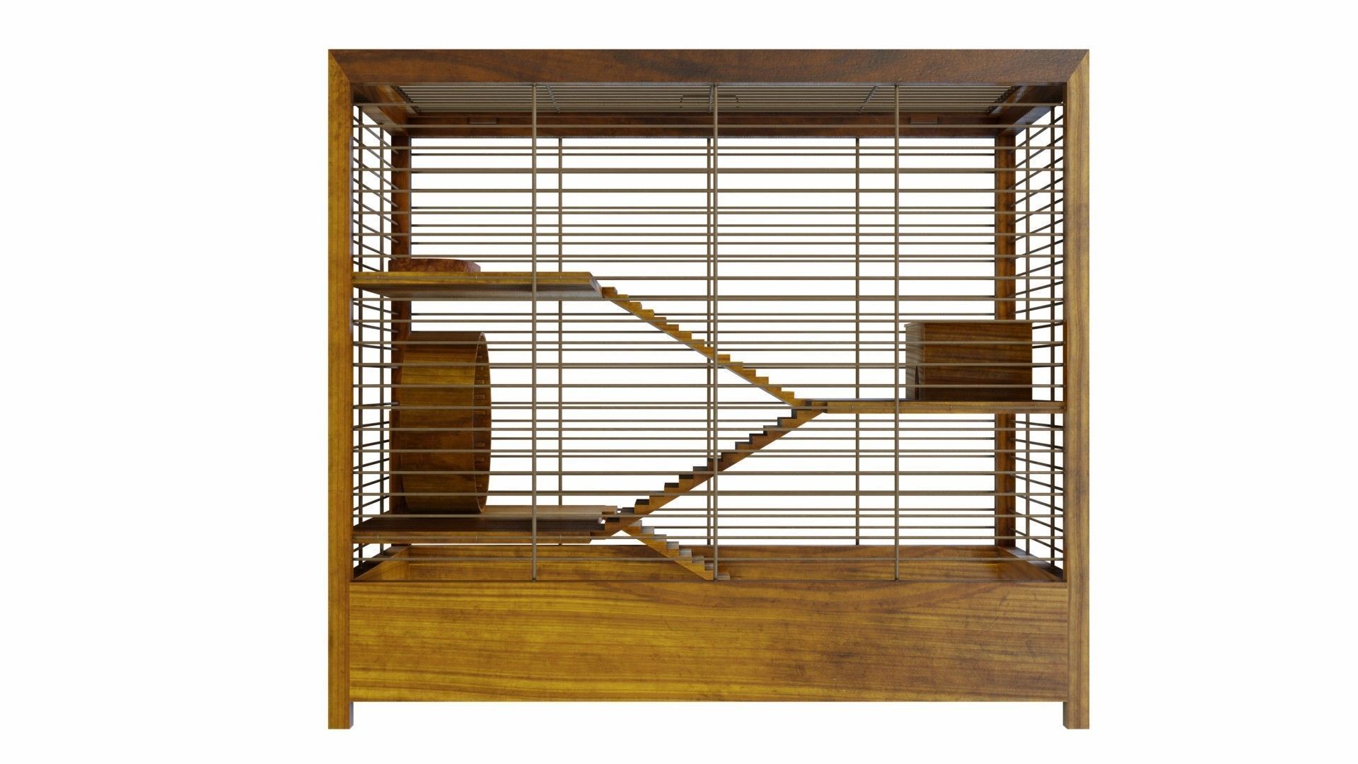 Hamster cage 3D model_3