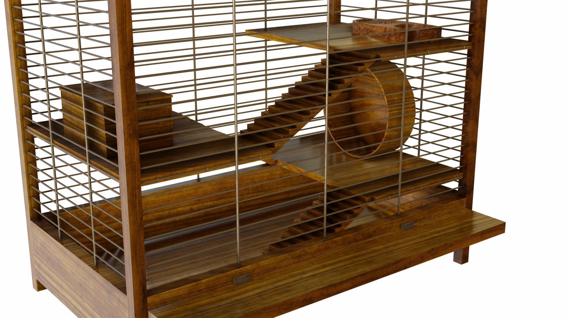 Hamster cage 3D model_9