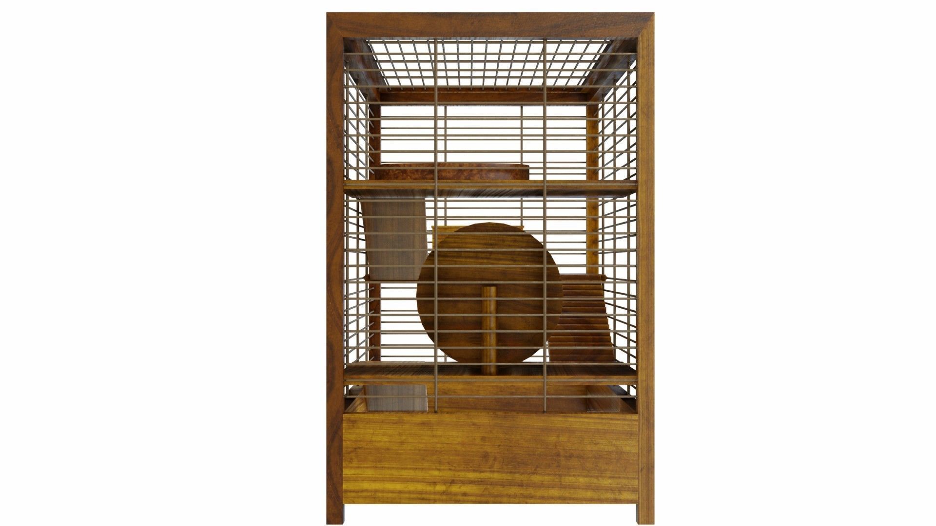 Hamster cage 3D model_4