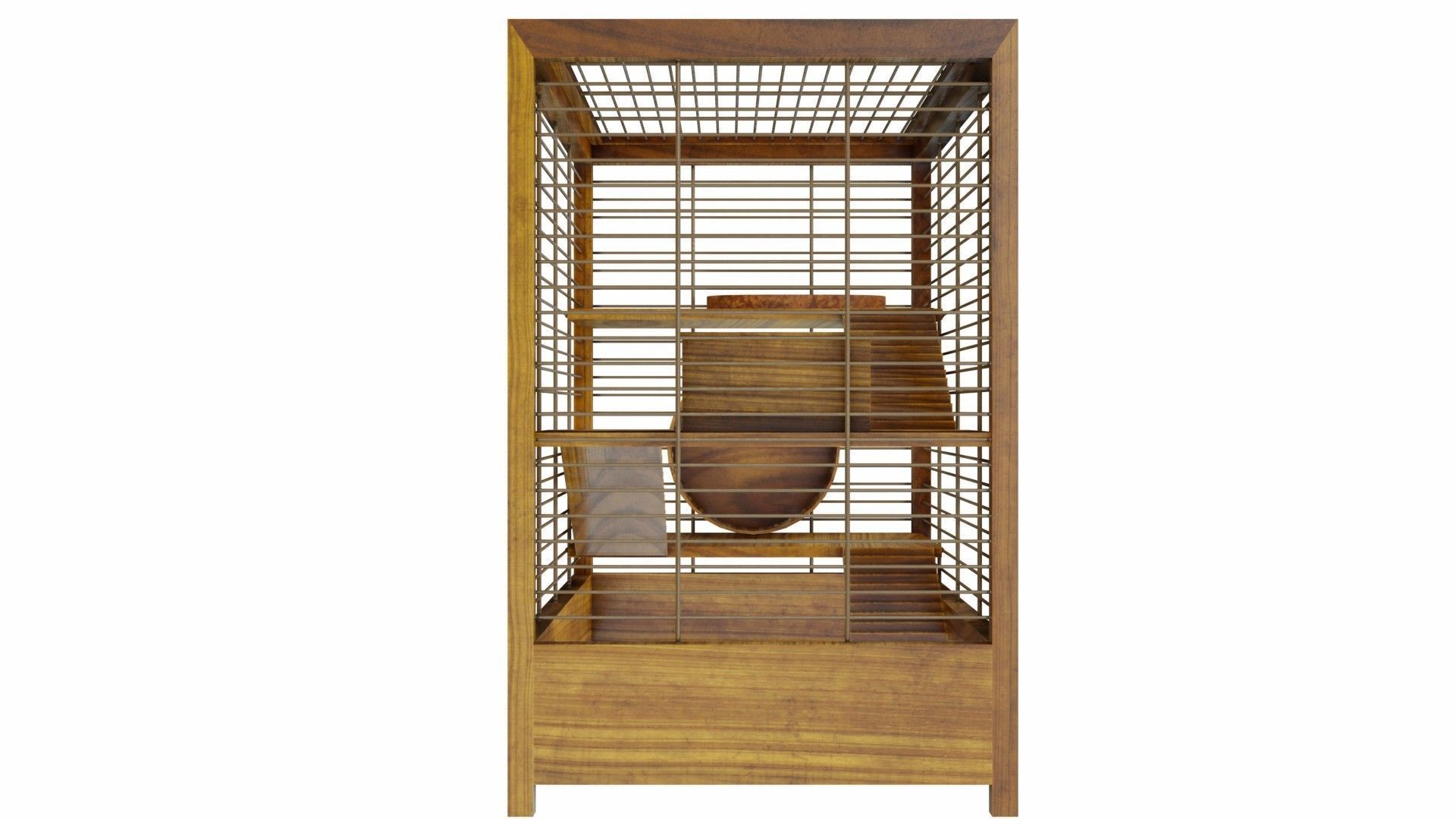 Hamster cage 3D model_2