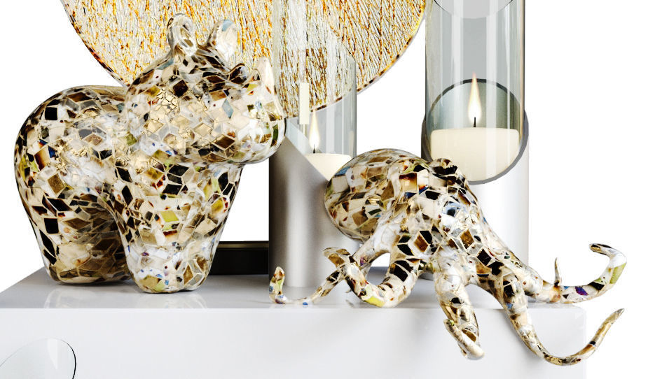 Decorative set 42 3D model_3