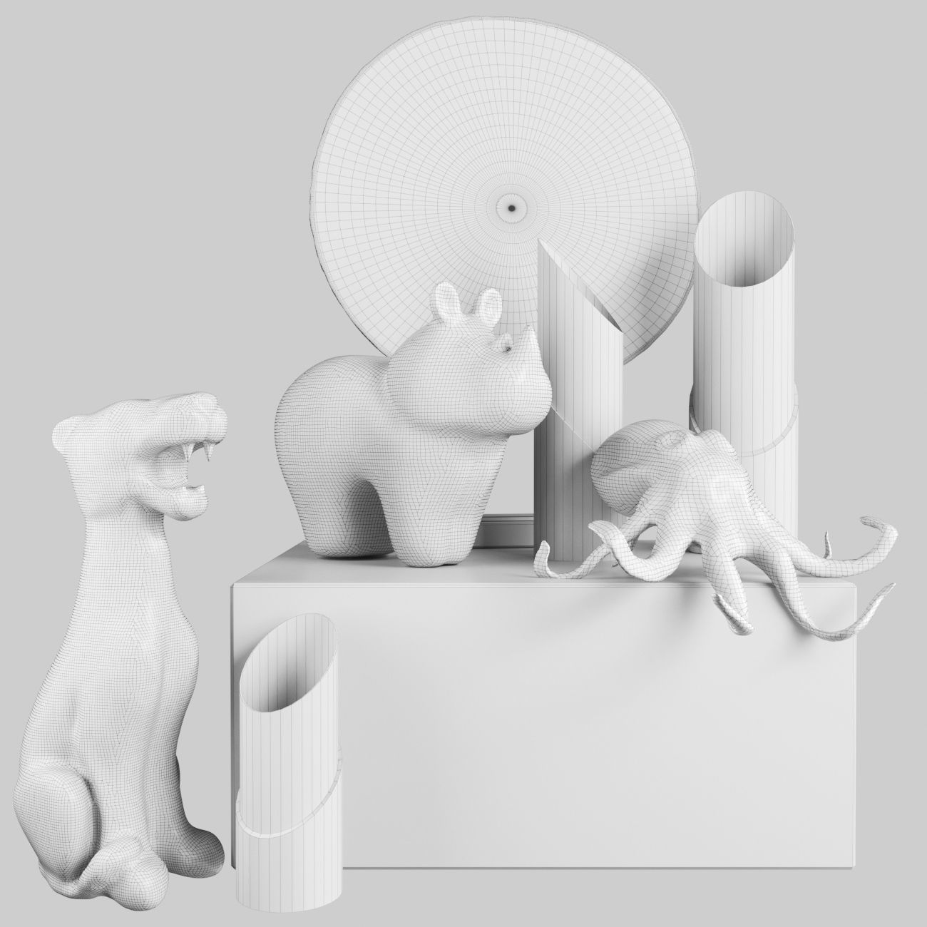 Decorative set 42 3D model_1