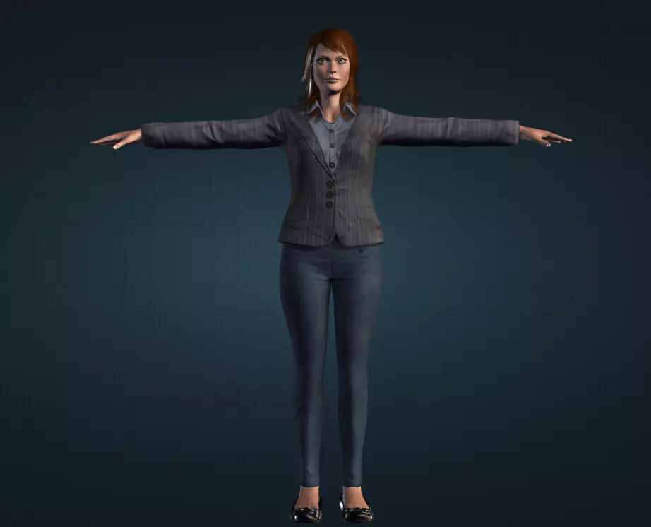 Woman 3D Character Free 3D model
