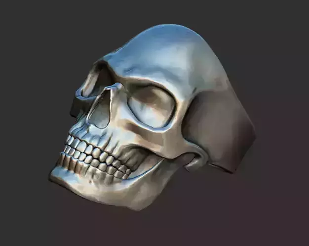 SkullRing silver skull ring