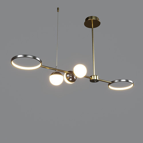 BWG pendentif led lamps Low-poly 3D model