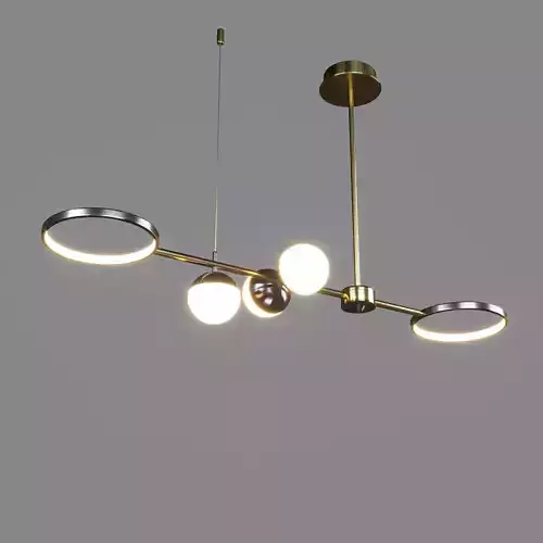 BWG pendentif led lamps Low-poly 3D model