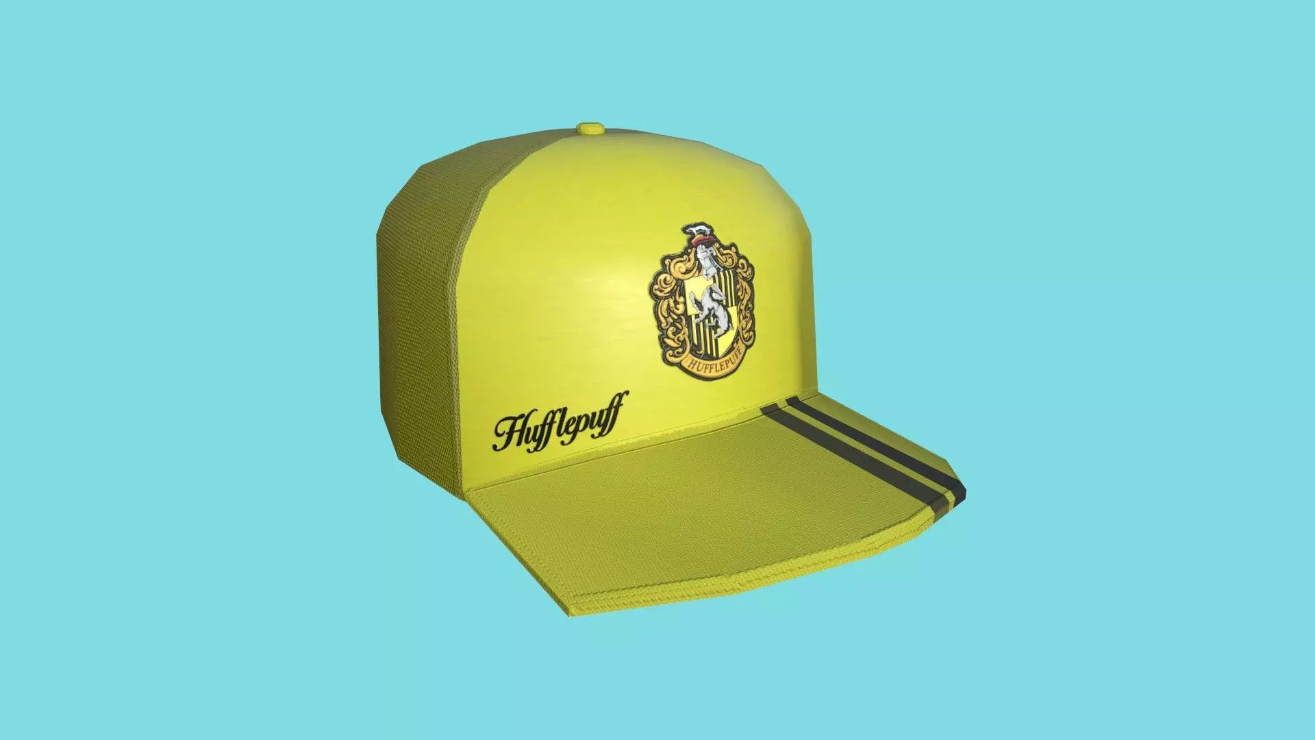 Harry Potter - Hufflepuff Cap - Character Design Low-poly 3D model
