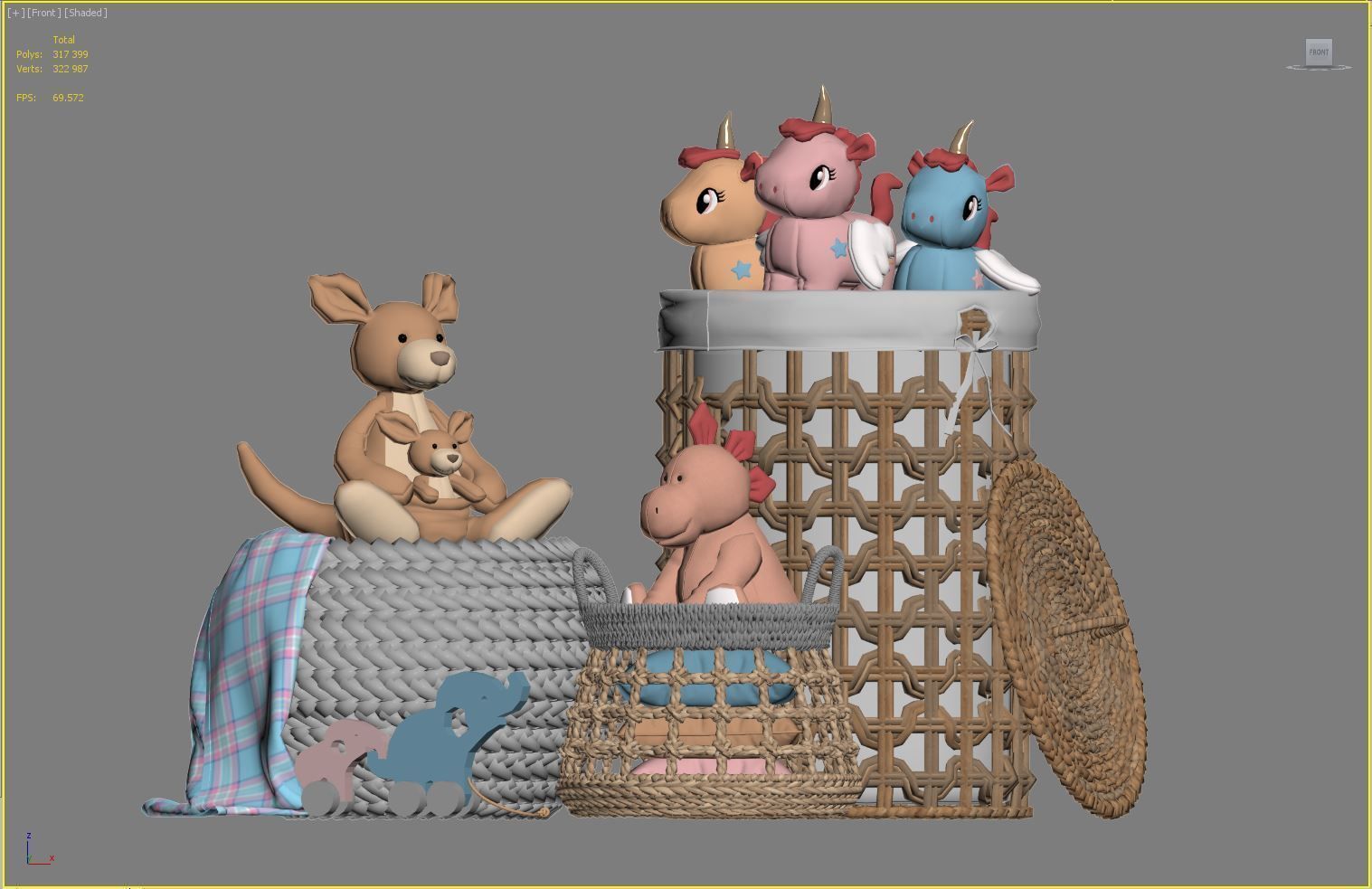 Kids Room Decor 14 3D model_4