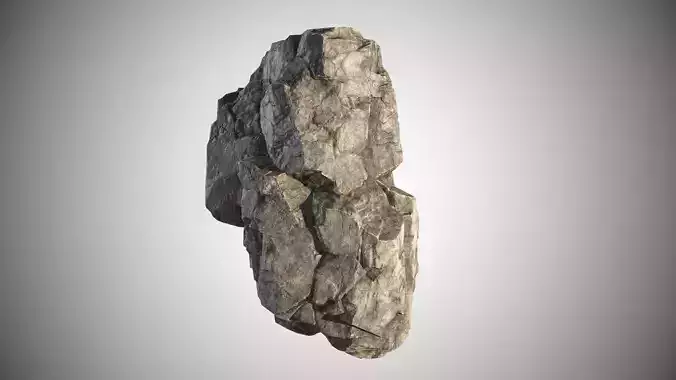 rock stone 02 Low-poly 3D model