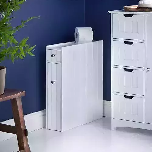 White Jabari Ari Free Standing Cabinet Free 3D model