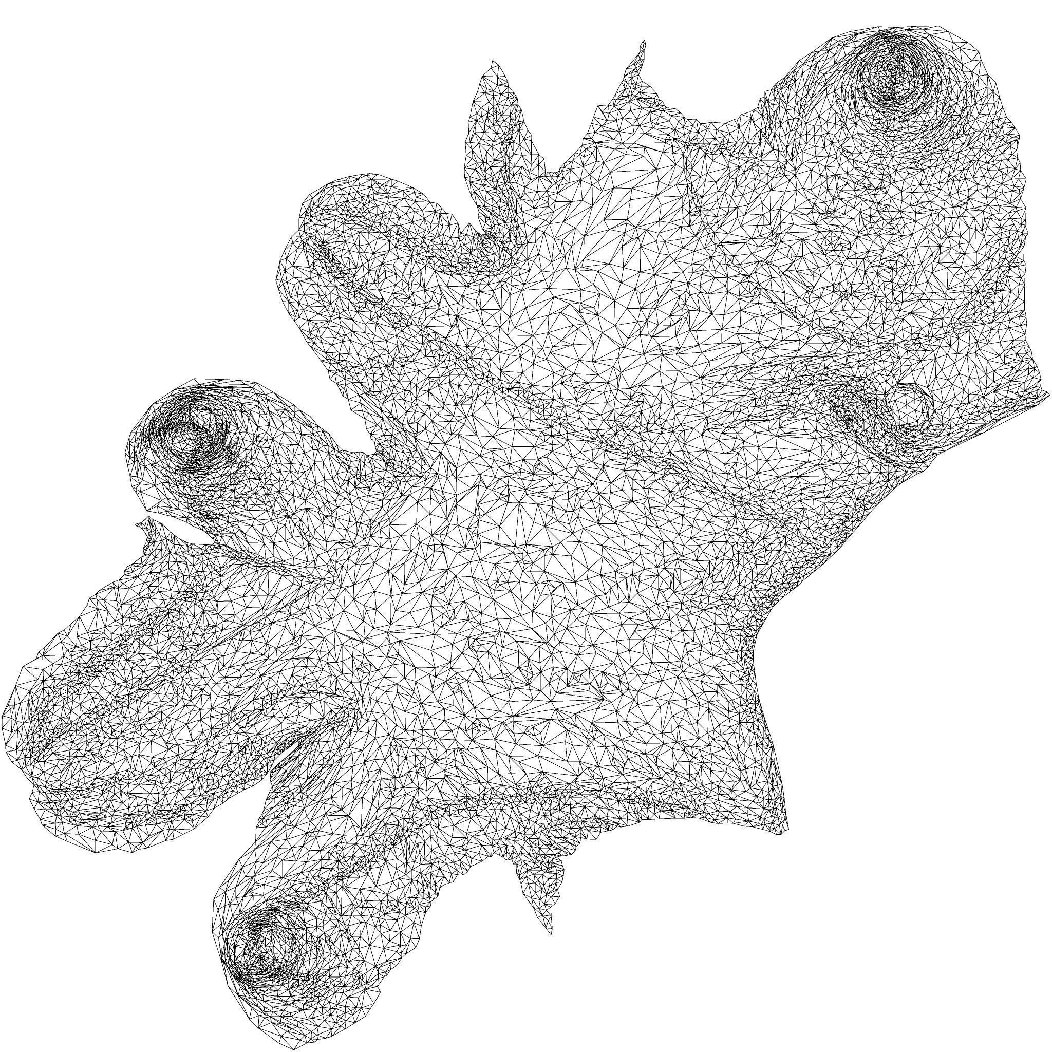 Button Gloves 3D model_8