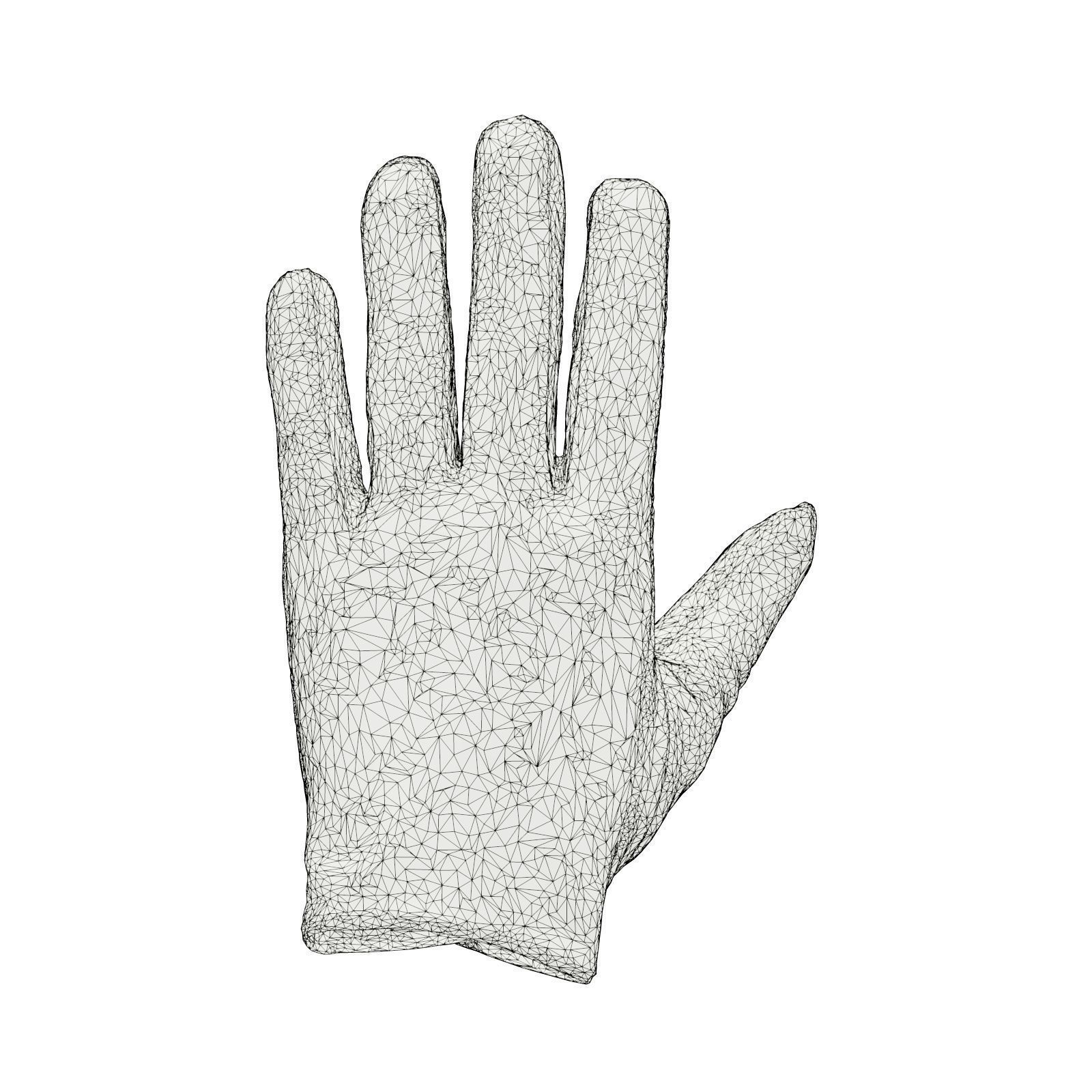 Button Gloves 3D model_6