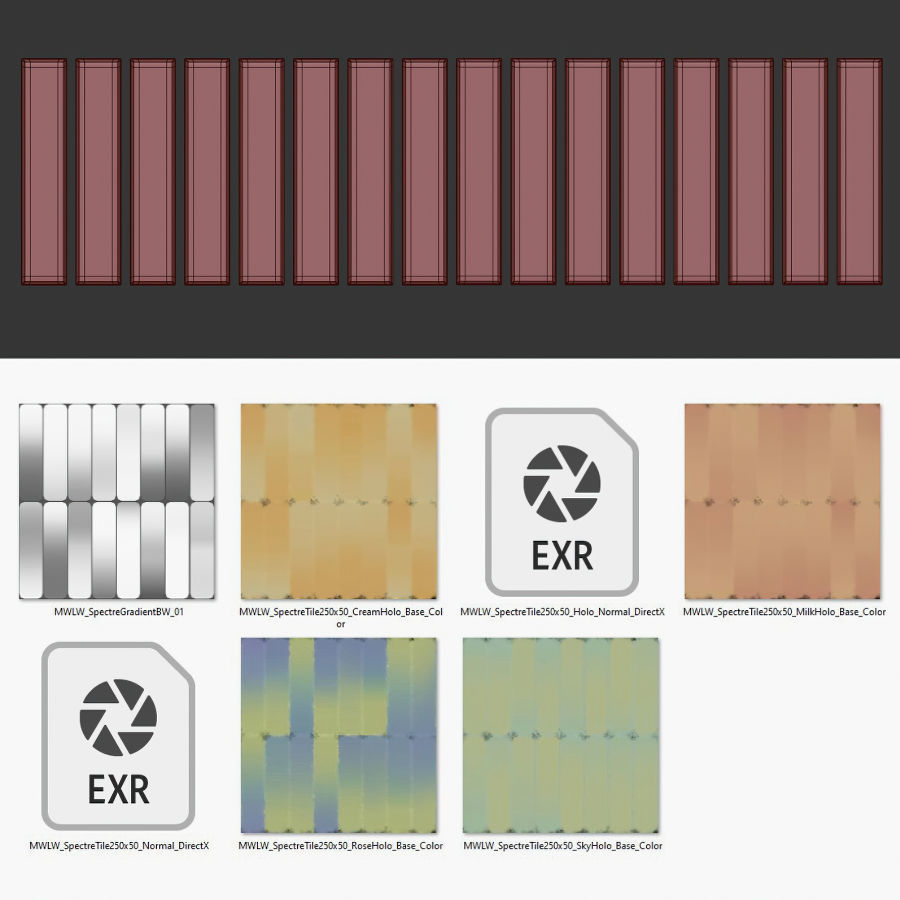 Spectre Tile 3D model_6