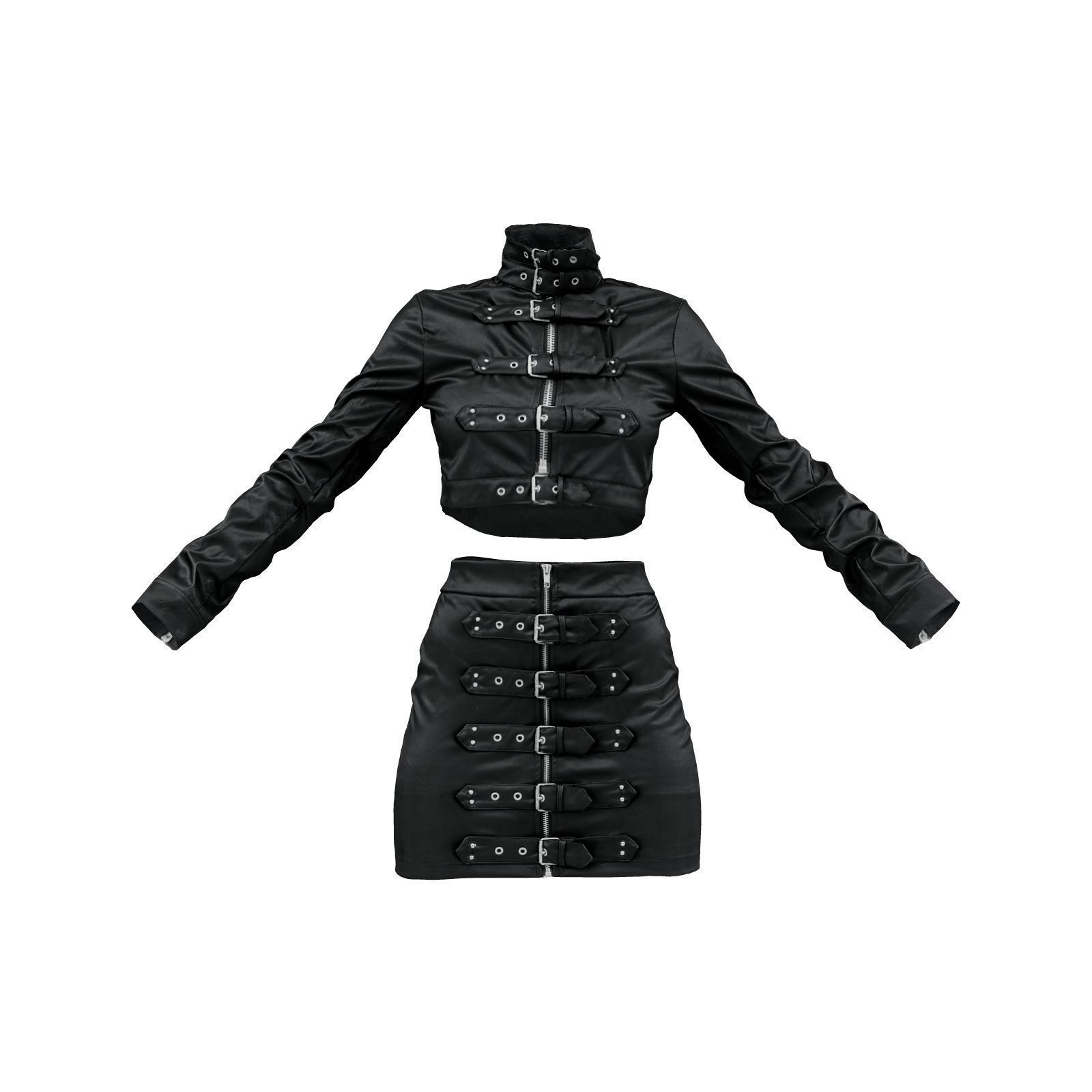 Buckles Leather Combo 3D model_1