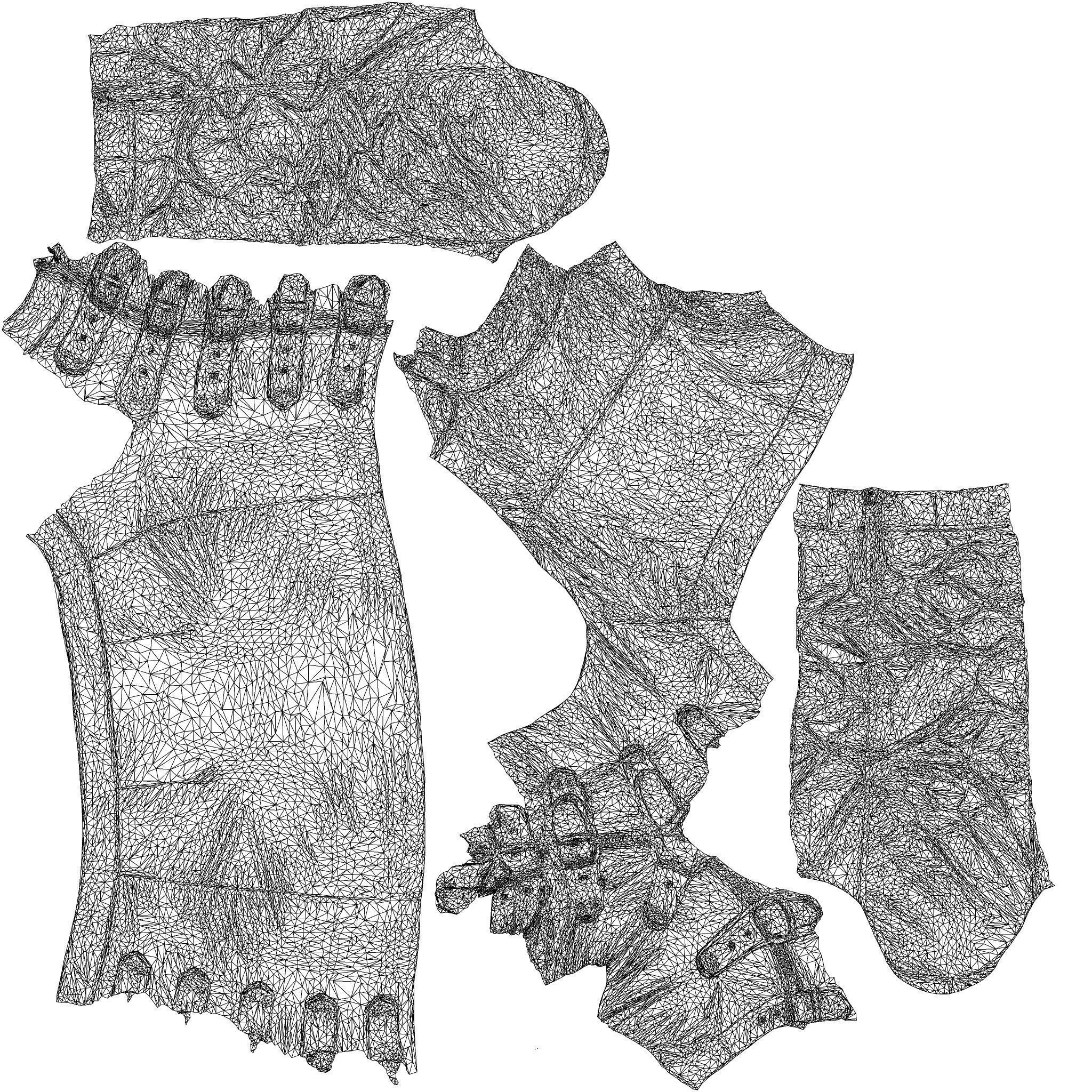 Buckles Leather Combo 3D model_8