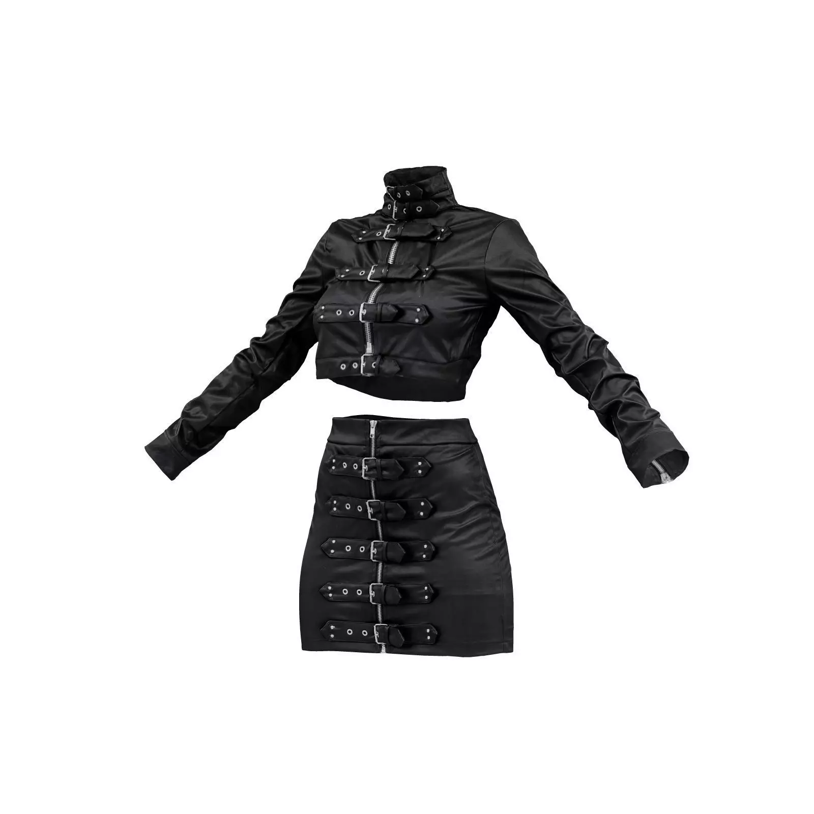 Buckles Leather Combo 3D model_0