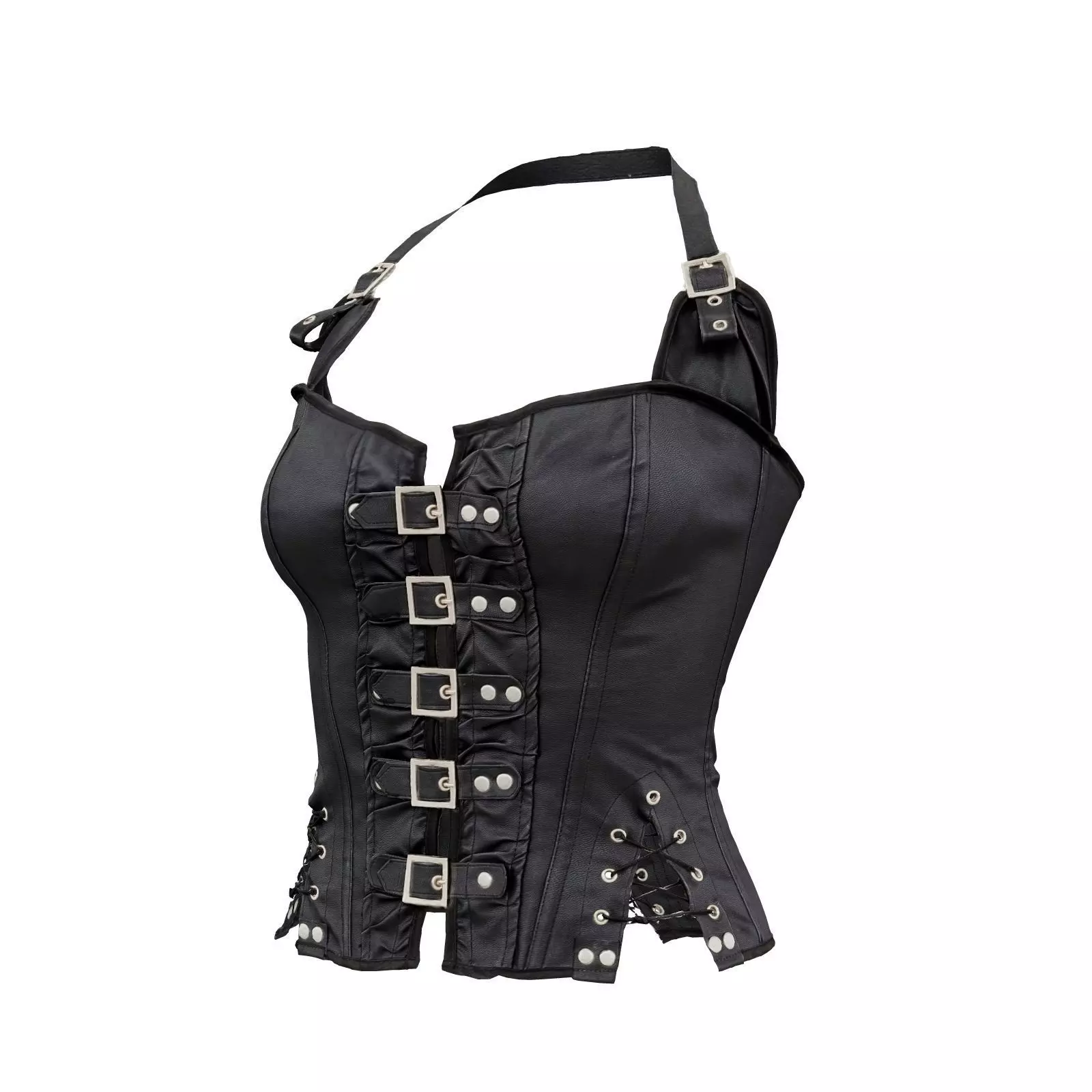 Buckles And Laces Corset 3D model_0