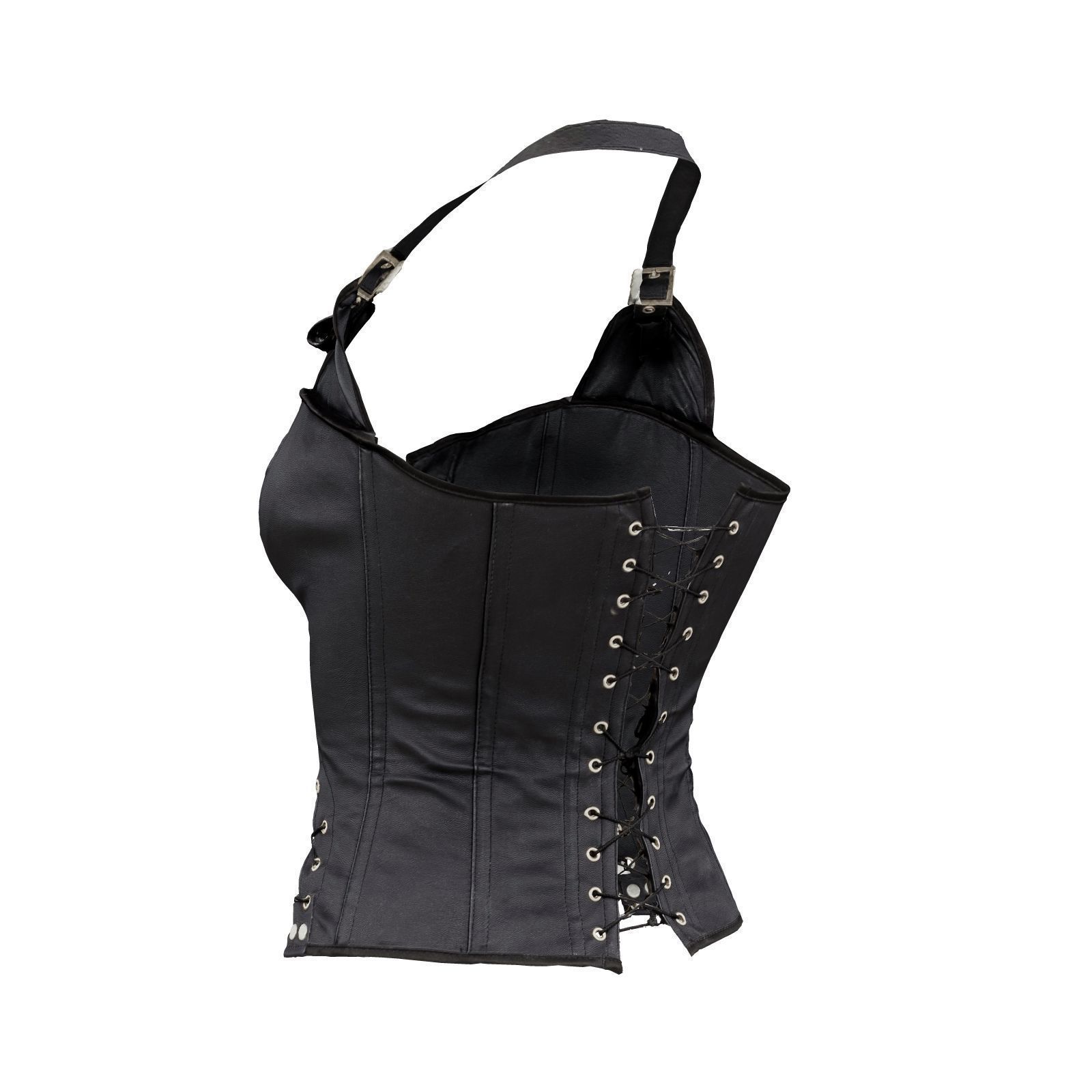 Buckles And Laces Corset 3D model_3