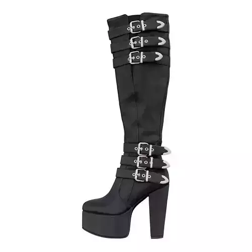 Buckled Boots 3D model