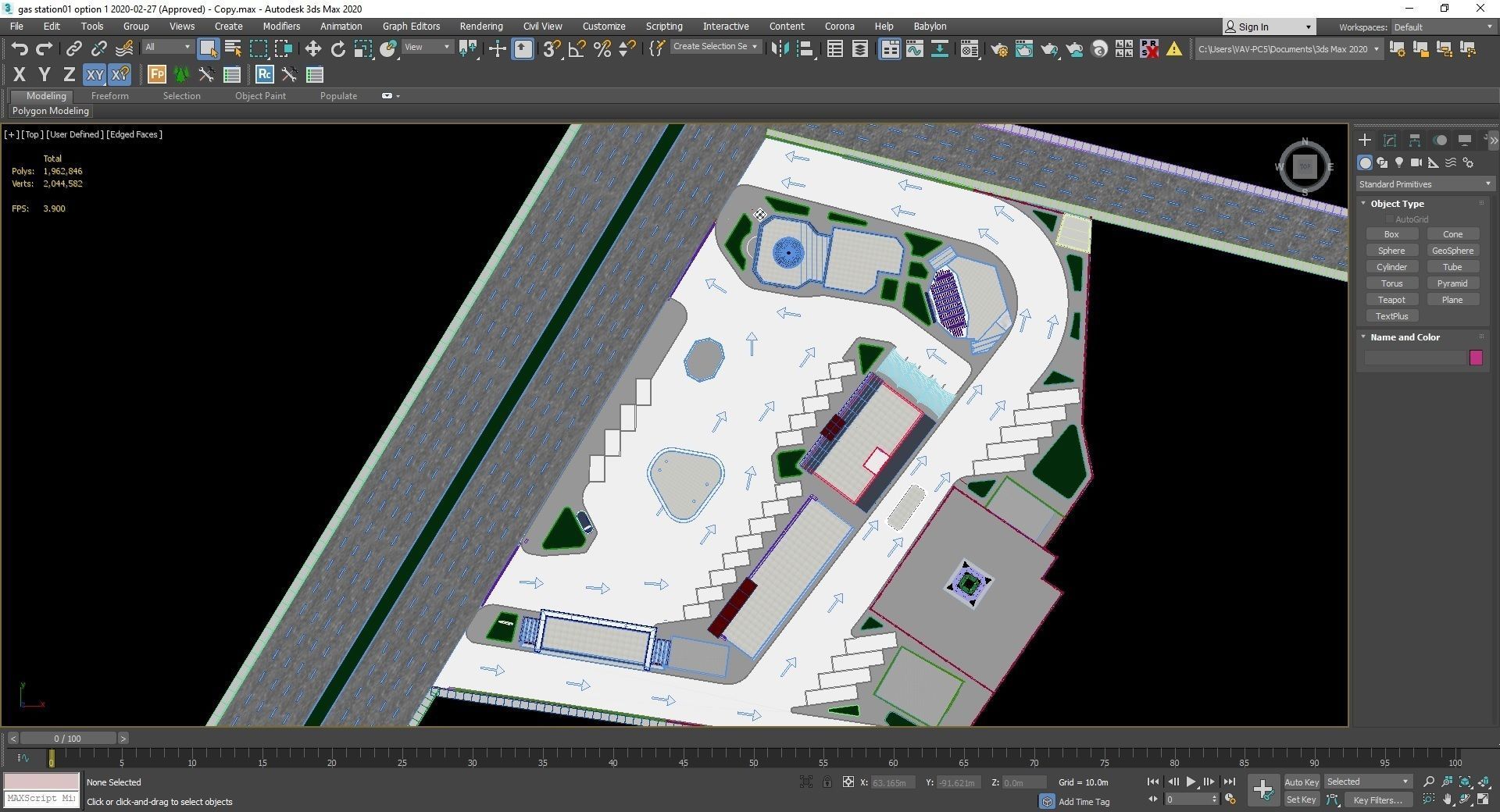 Lumion 10 Petrol station full project exterior animation 3D model_5
