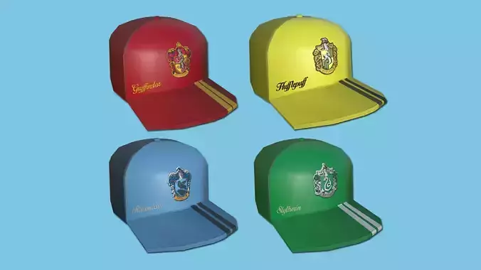 04 Caps - Hogwarts Houses - Harry Potter - Character Costume