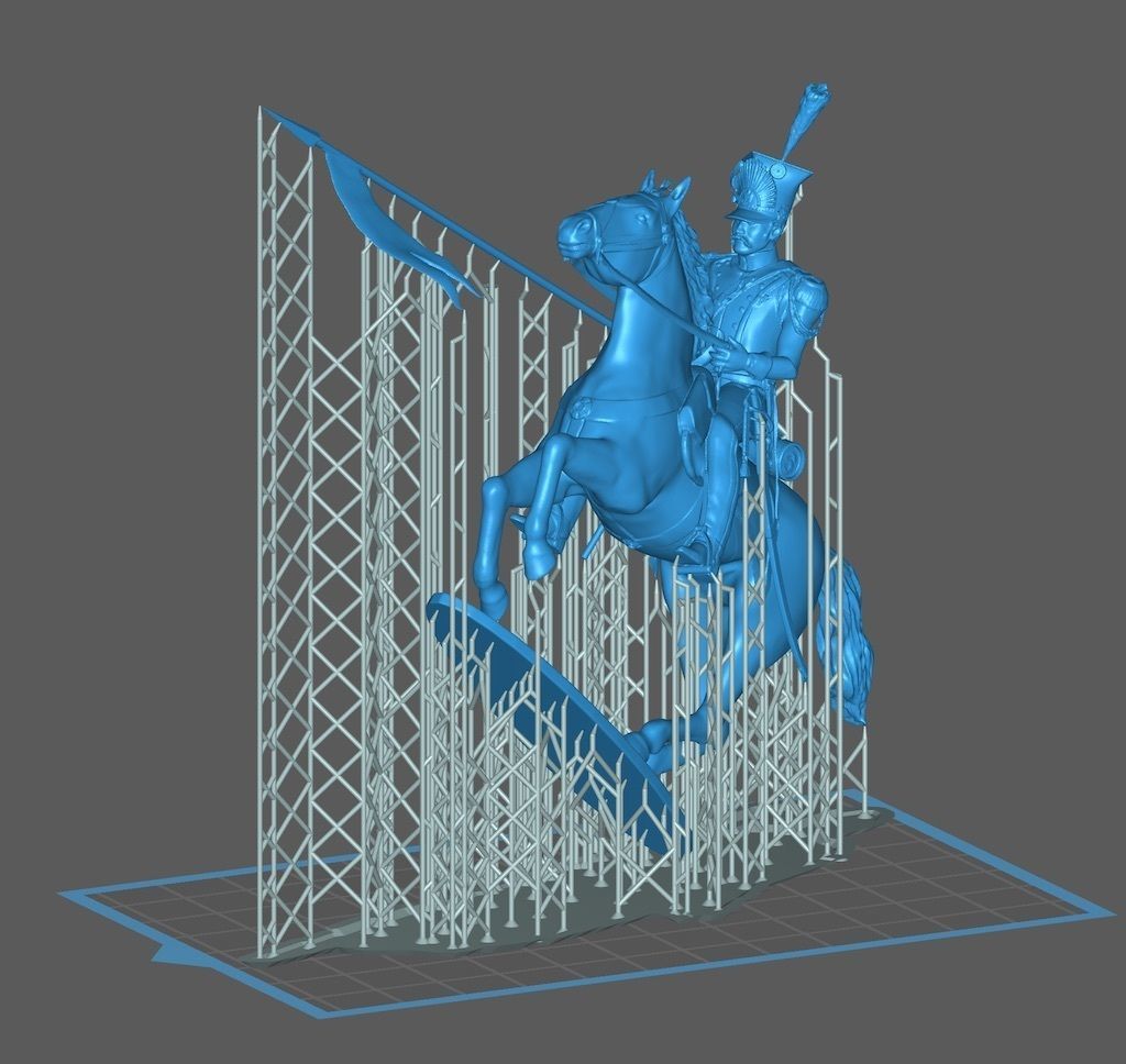 1st Empire Lancer charging - Napoleon 3D print model_3